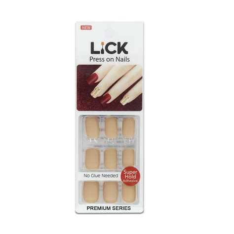 Lick Nail Matte Classic Nude Reusable Artificial Nails Set | Sugatra