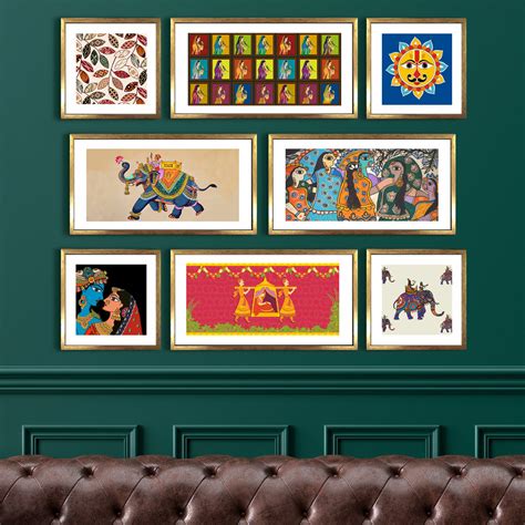 Ethnic Indian Kerala Canvas Painting - Vibrant Artistry for Your Spaces ...