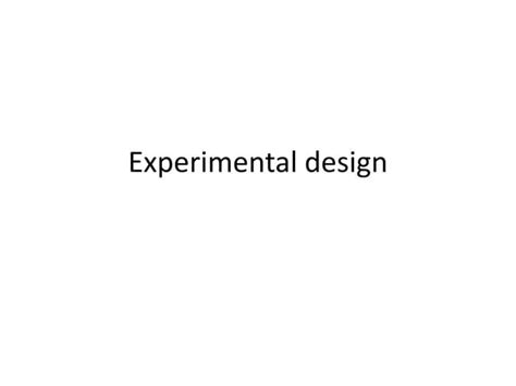 Simple Experiment Design 的图像结果