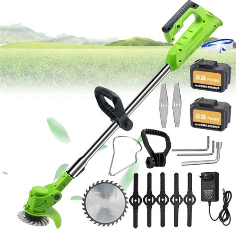 Amazon.com : Weed Wacker Cordless Electric Brush Cutter Stringless Weed ...