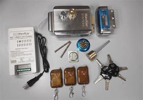 Navkar Systems Electronic Lock for Metal Gate to Operate by Remote ...