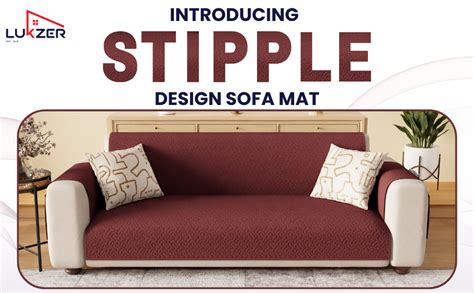 Lukzer 3 Seater Quilted Reversible Sofa Mat with Storage Side Pocket ...