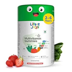 Little Joys Multivitamin Gummies for Kids | 2-6 Years | 30 Gummies ...