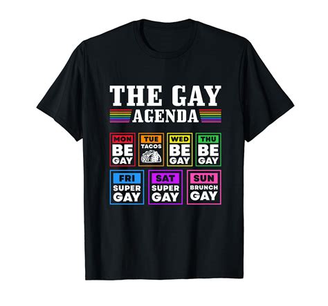 Pride Month, The Gay Agenda, LGBTQ T-Shirt | Gay pride shirts, Gay ...
