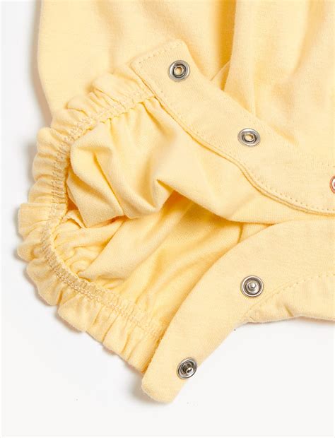 Buy Pure Cotton Sunshine Slogan Romper at Marks & Spencer