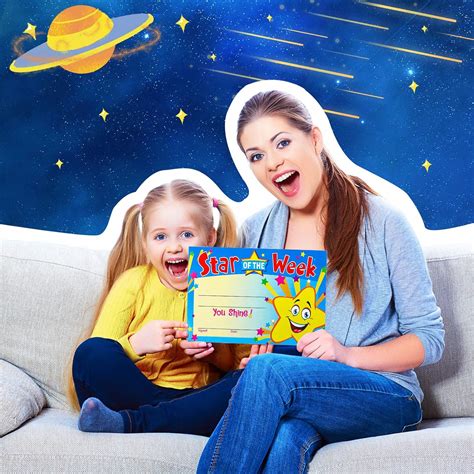 Buy 50 Pack Recognition Awards Star Student Certificates Student Awards ...