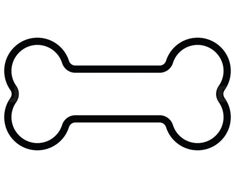 Dog Bone Outline Svg Clipart Image Cricut Svg Image Dxf | Etsy UK
