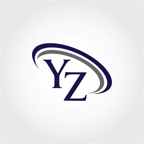 Monogram YZ Logo Design By Vectorseller | TheHungryJPEG