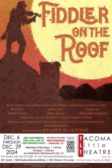 FIDDLER ON THE ROOF — Tacoma Little Theatre
