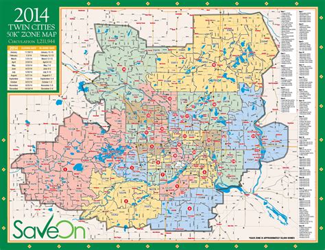 Printable Map Of Twin Cities Metro Area