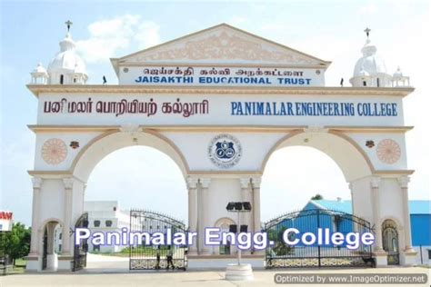 Panimalar Engineering College, Chennai: Courses, Fees, Admissions ...