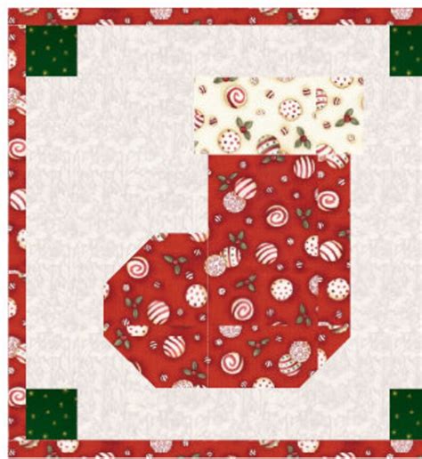 Christmas Stocking Quilt Block Pattern Download - Etsy