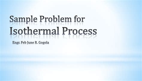 Image result for Isothermal Process Problems