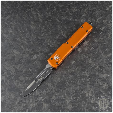 Microtech Knives Orange UTX-70 S/E Automatic OTF D/A Knife (2.41in ...