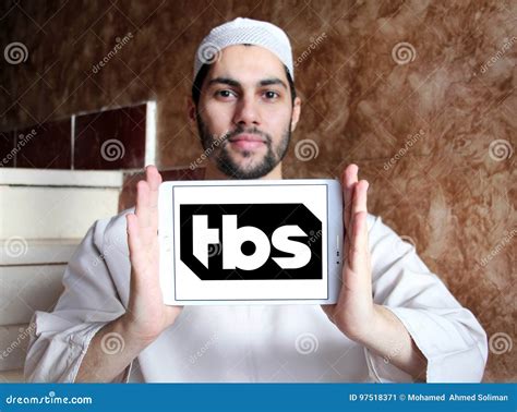 TBS TV channel logo editorial photo. Image of network - 97518371