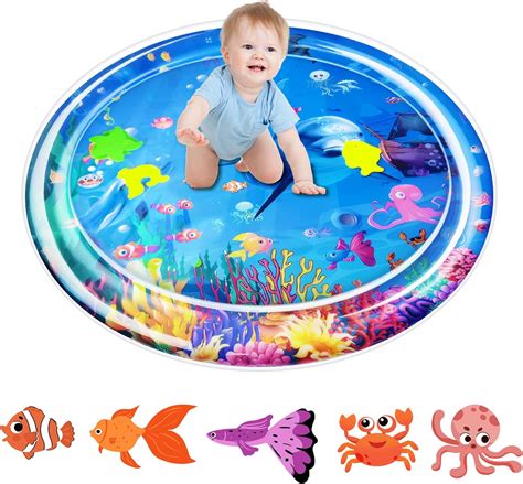 Tummy Time Mat Inflatable Water Mat Water Play Mat Sensory Toy Baby ...