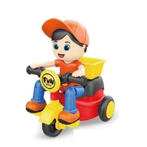 Smartcraft SmatCraft Friction Powered Mini Tricycle Cartoon Scooter Toy ...