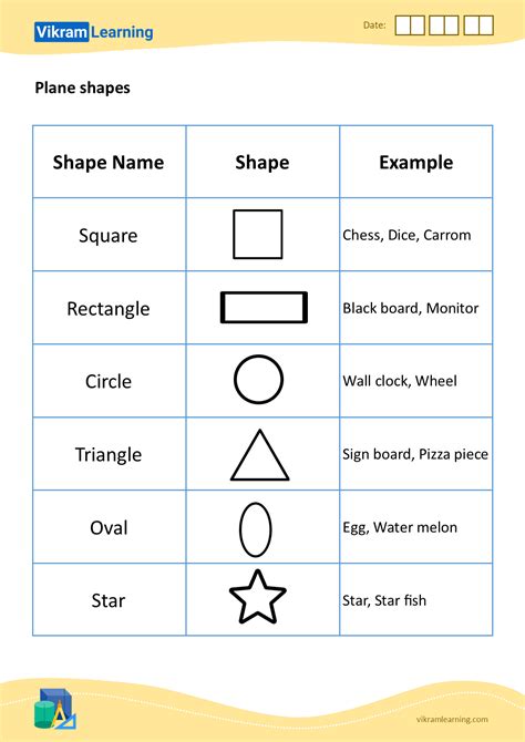 Plane Shapes Pictures And Names