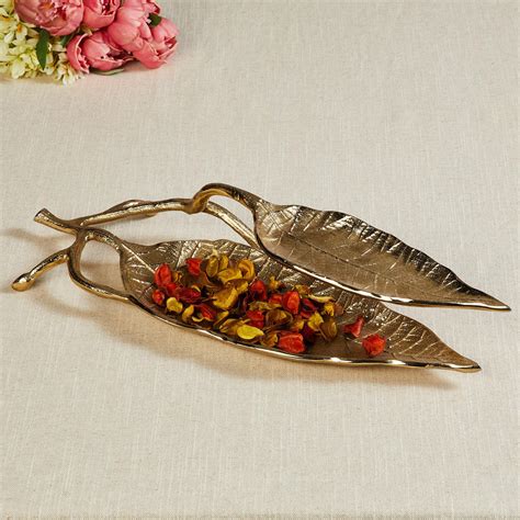 Buy Austin Aluminium Leaf Decorative Platter from Home Centre at just ...
