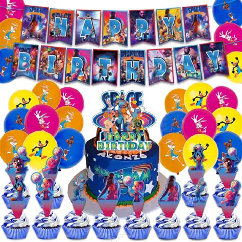Buy QWEPU Space Jam Theme Balloon, Birthday Decoration, Space Jam ...