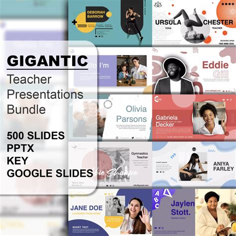 Gigantic Teacher Presentations Bundle: 500 Slides, PPTX, KEY, Google ...
