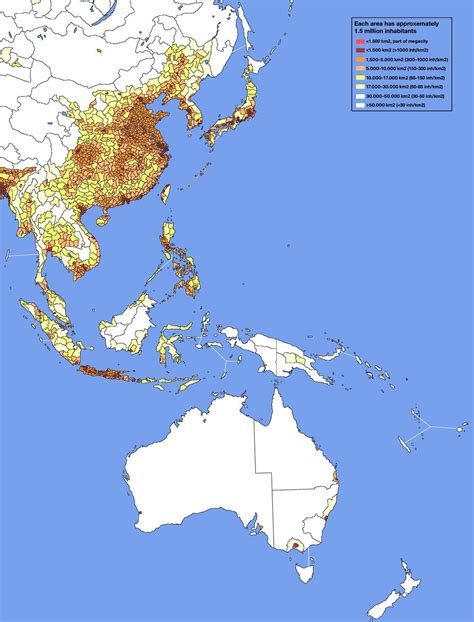 Asia Population Map 的图像结果