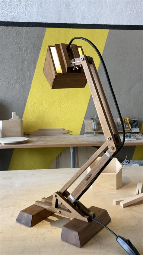 TRIKRAK adjustable table lamp [Video] [Video] | Wooden lamps design ...