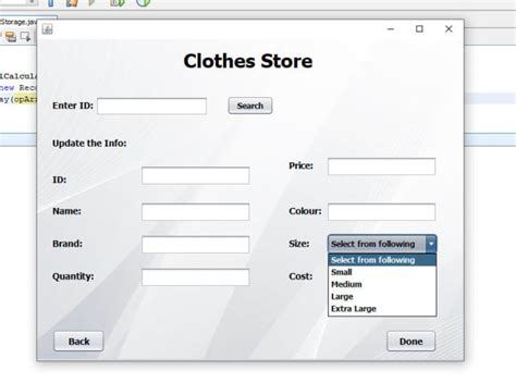 Image result for GUI Coding Questions Java Swing