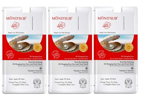 Buy MOND’SUB Pearl Revitalizing & Brightening 3D Hanging Ears Neck ...