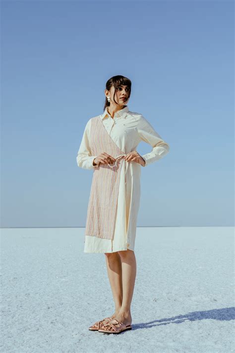 White Stripes Kala Cotton Dress – Jilmil