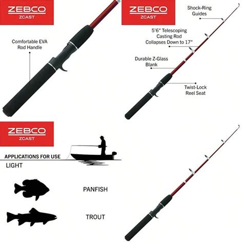 ZCASTC56TEL Telescopic SpinCast Rod | SHEIN