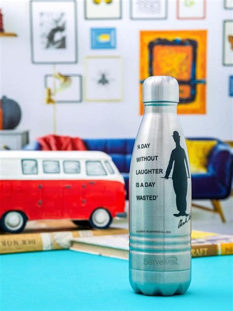 Servewell Indus - 500ml (Charlie Chaplin) Steel SS Vacuum Bottle (Set ...