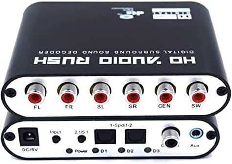 Buy Tobo HD Audio Rush Digital Audio Surround Decoder 5.1 Channel ...