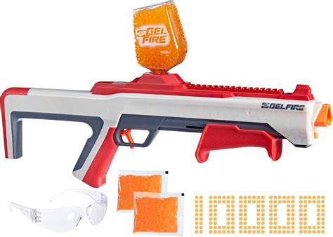NERF Pro Gelfire Raid Blaster, Fire 5 Rounds at Once, 10,000 Gel Rounds ...