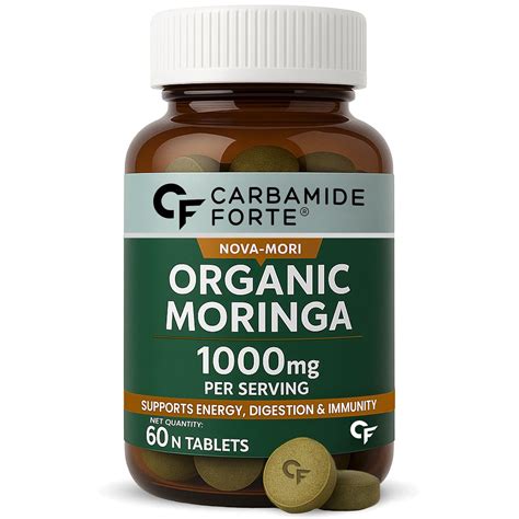 Carbamide Forte Organic Moringa Tablet with 1000mg Leaves Extract ...