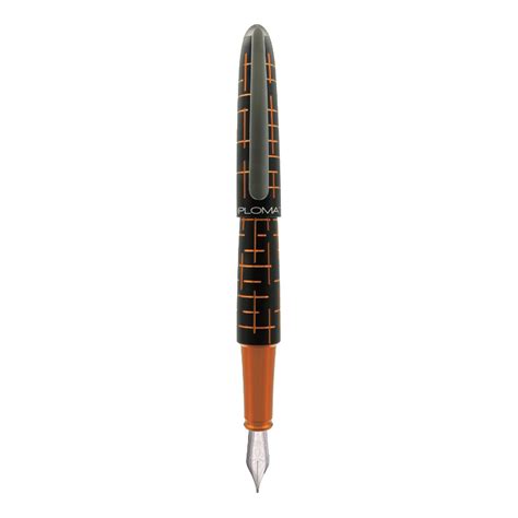 Diplomat Elox Matrix Black/Orange Fountain Pen | Buy Online | Diplomat ...