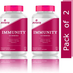 Fitvito Immunity Booster Gummies for Adults & Kids with Vitamin C ...