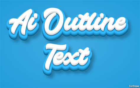 Image result for Ai Outline Text