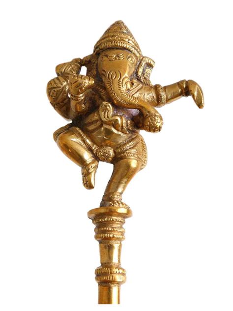 Brass Spoon - Ganesha Havan Spoon In Brass – Revive Home