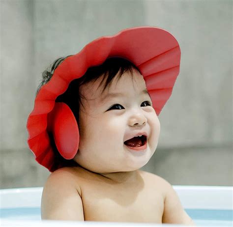 Kuber Industries Rubber Kids Adjustable Shower Cap For Wash Hair ...