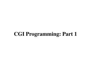 CGI Language Tutorial 的图像结果