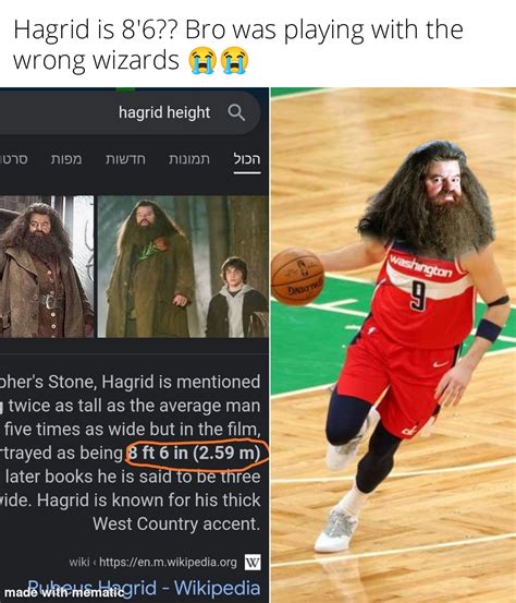 Where does Hagrid rank all time?? : r/nbacirclejerk