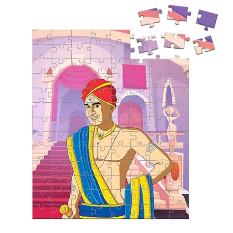 Funskool Tenali Raman Historic Characters Puzzle - 104 Pcs Board Game ...
