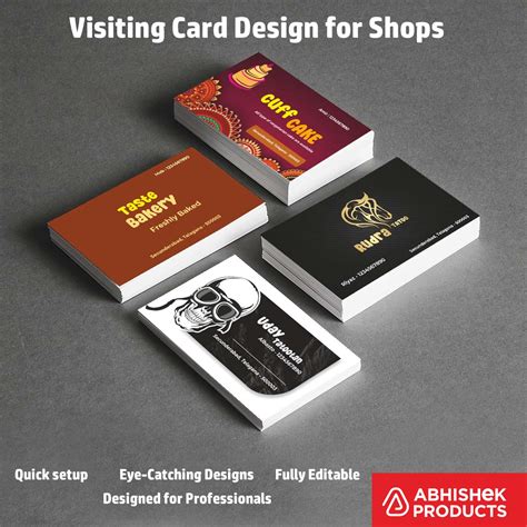 Professional Visiting Card CDR Templates - 100 Designs | AbhishekID ...