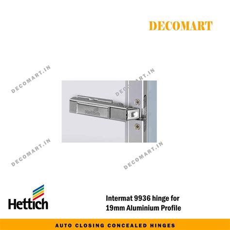 Hettich 19 mm Aluminium Profile Door Hinges