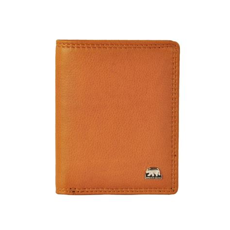 Buy Brown Bear Men Tan Leather Two Fold Wallet Online