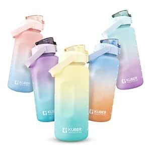 Buy Kuber Industries Sipper Bottle 2 Litre|Water Tracker & Time Marker ...