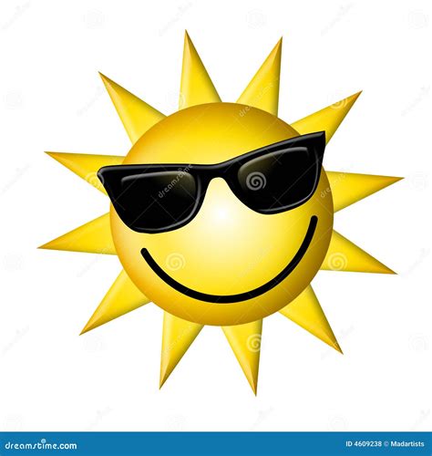 Cartoon Sun With Sunglasses