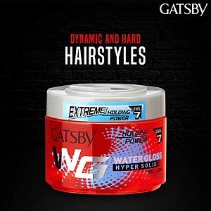 Buy Gatsby Water Gloss - Hyper Solid, Wet Look Hair Gel, Shine Effect ...