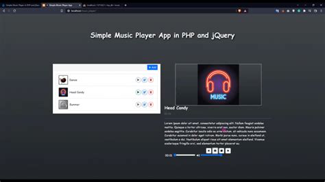 Image result for Audio Player Using PHP